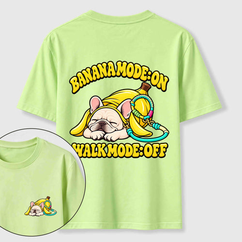 Banana Mode French Bulldog Classic T-Shirt（Two Sided Print）