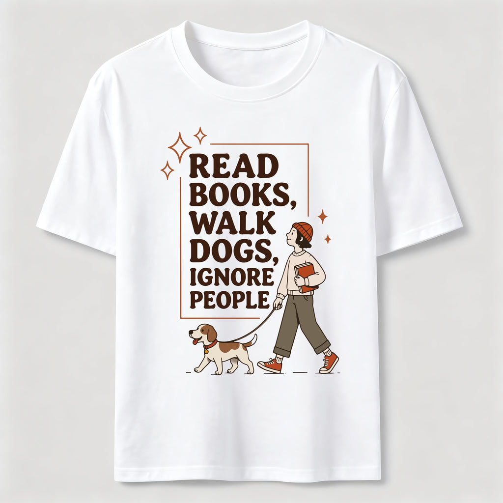 Read Books Walk Dogs Classic T-Shirt