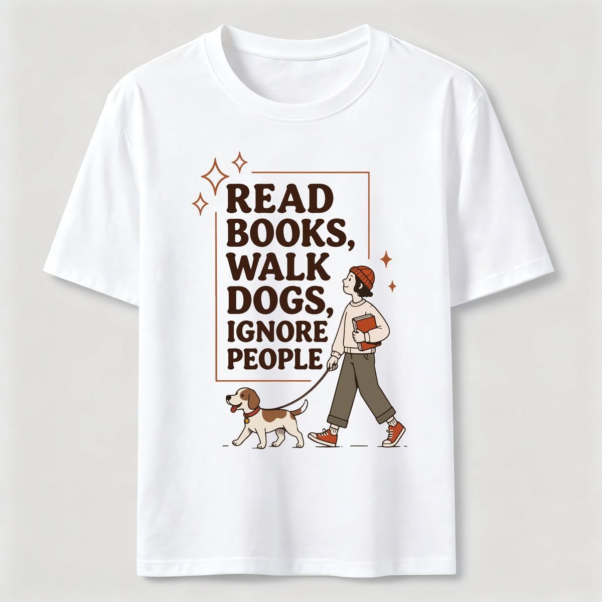 Read Books Walk Dogs Classic T-Shirt