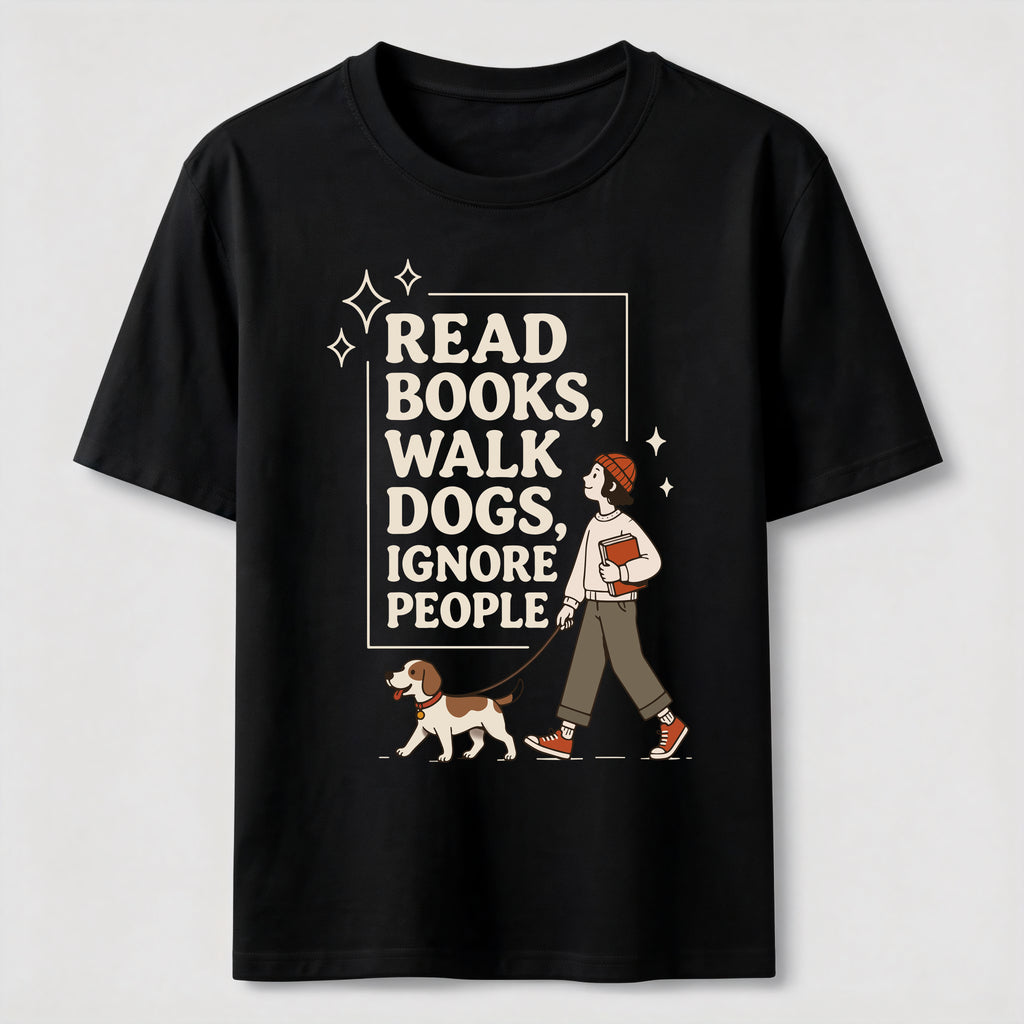 Read Books Walk Dogs Classic T-Shirt