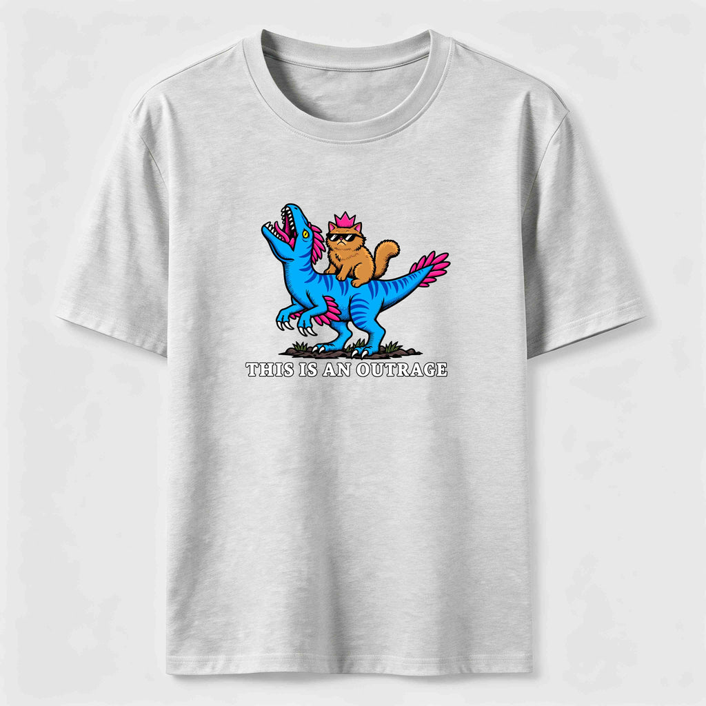 Cat Riding Dinosaur Classic T-Shirt