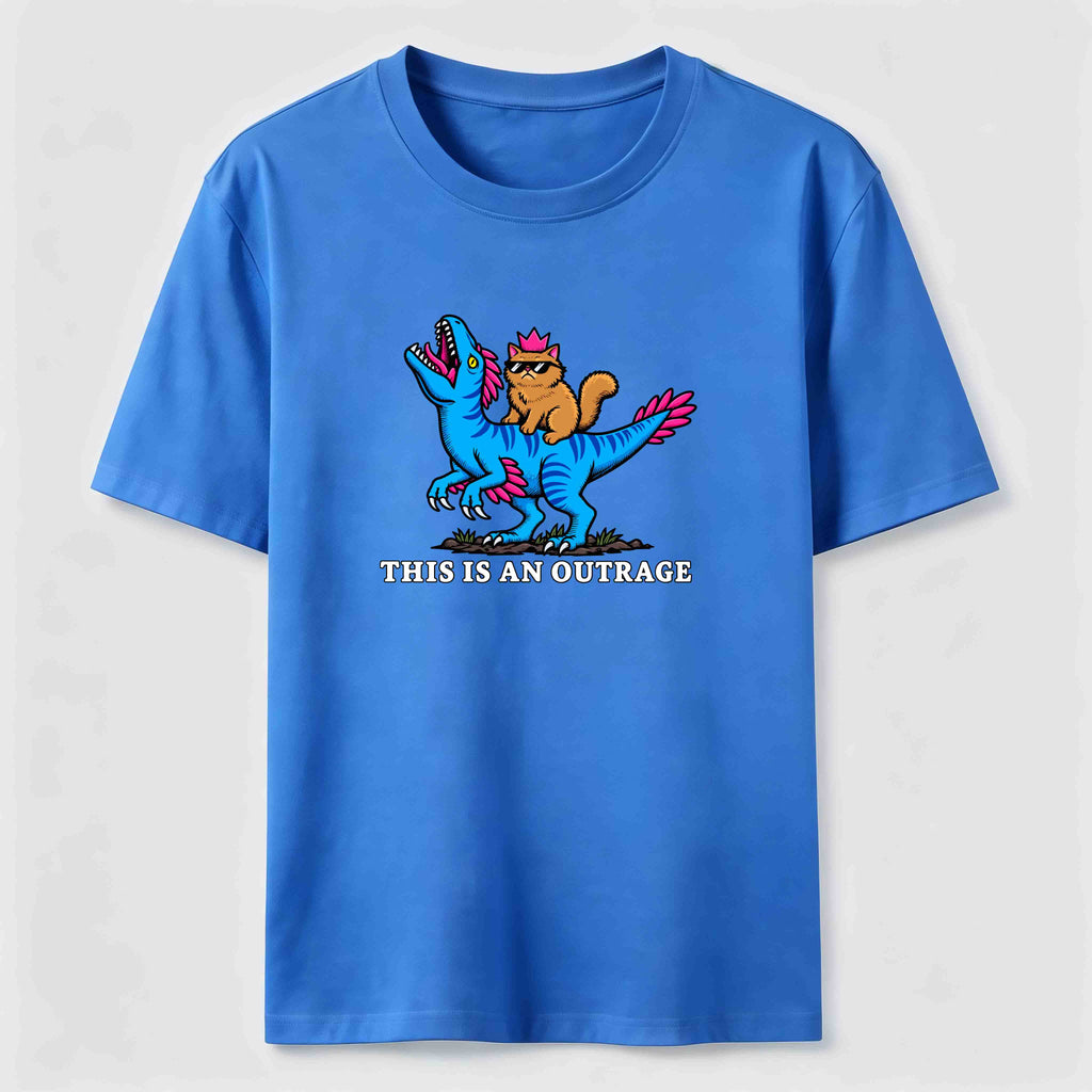 Cat Riding Dinosaur Classic T-Shirt