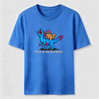 Cat Riding Dinosaur Classic T-Shirt