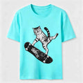 Skateboarding Acrobat Cat Classic T-Shirt