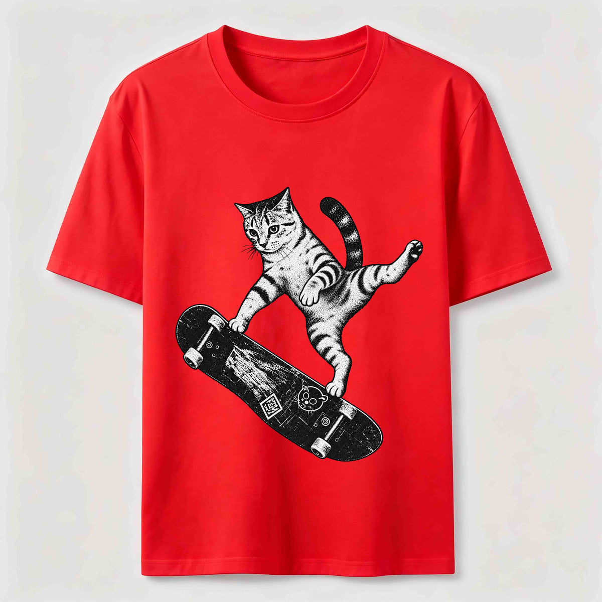 Skateboarding Acrobat Cat Classic T-Shirt