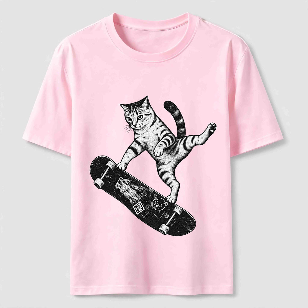 Skateboarding Acrobat Cat Classic T-Shirt