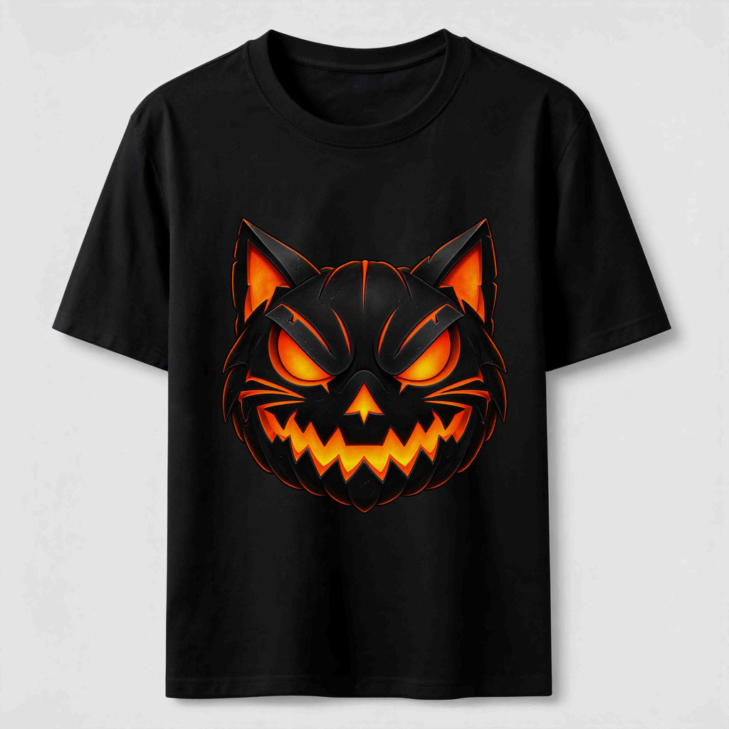 Evil Pumpkin Cat Classic T-Shirt