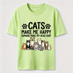 Cats Make Me Happy SLG Classic T-Shirt