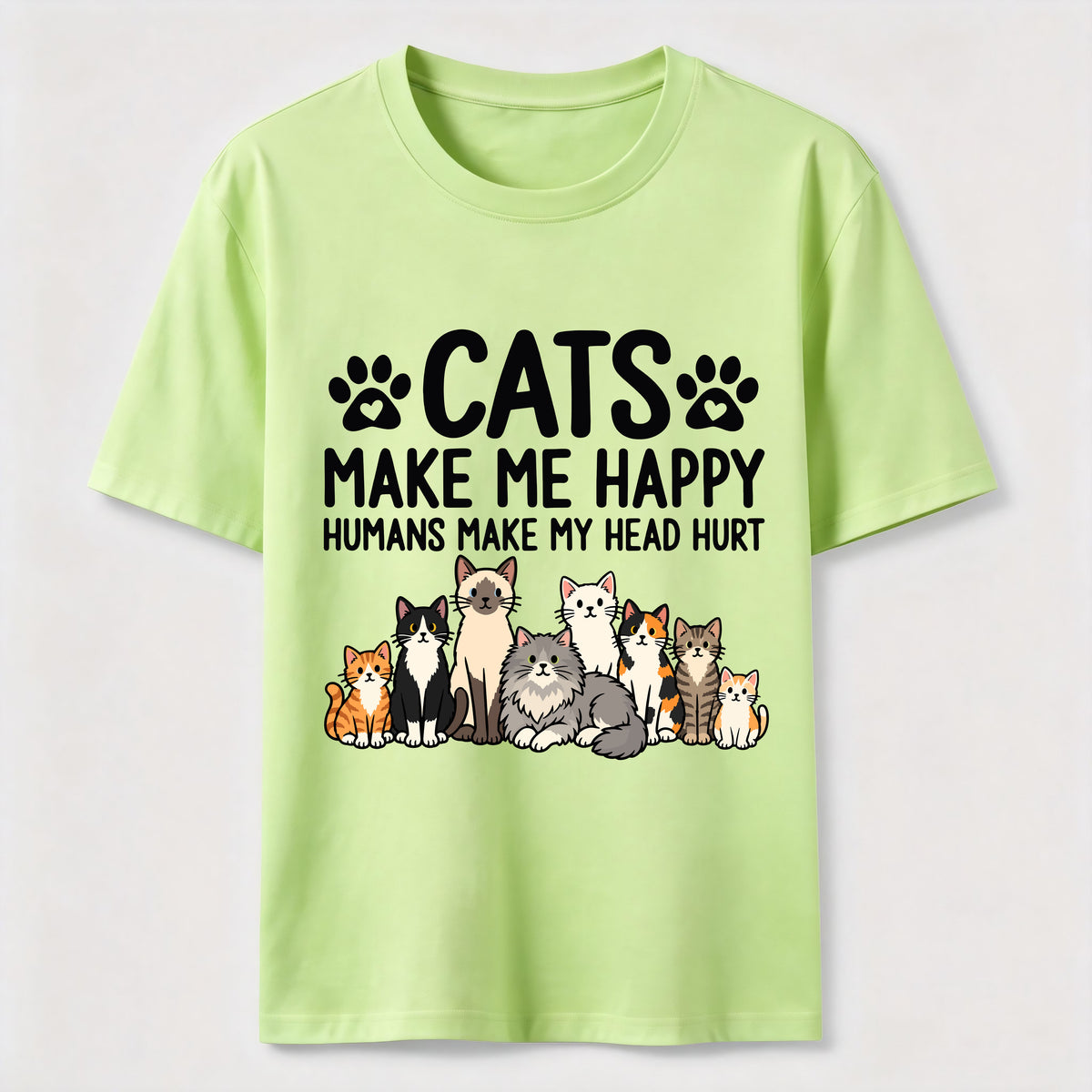 Cats Make Me Happy SLG Classic T-Shirt