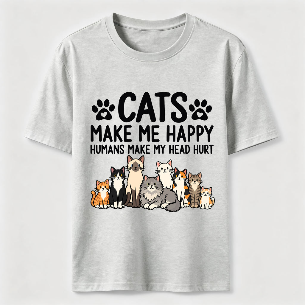 Cats Make Me Happy SLG Classic T-Shirt