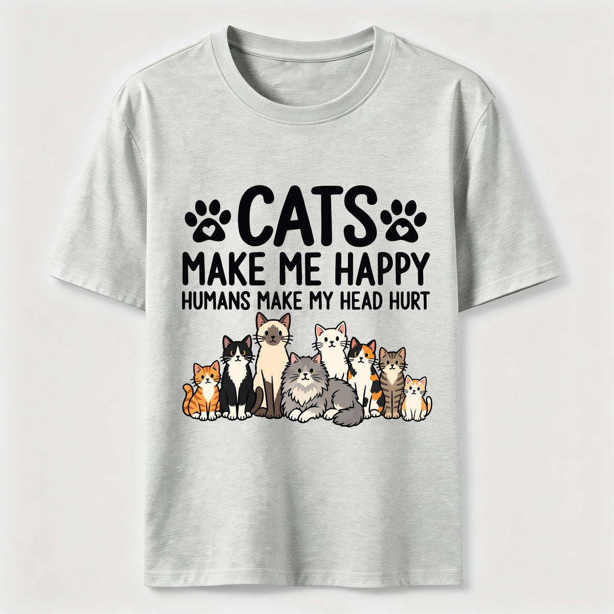 Cats Make Me Happy SLG Classic T-Shirt