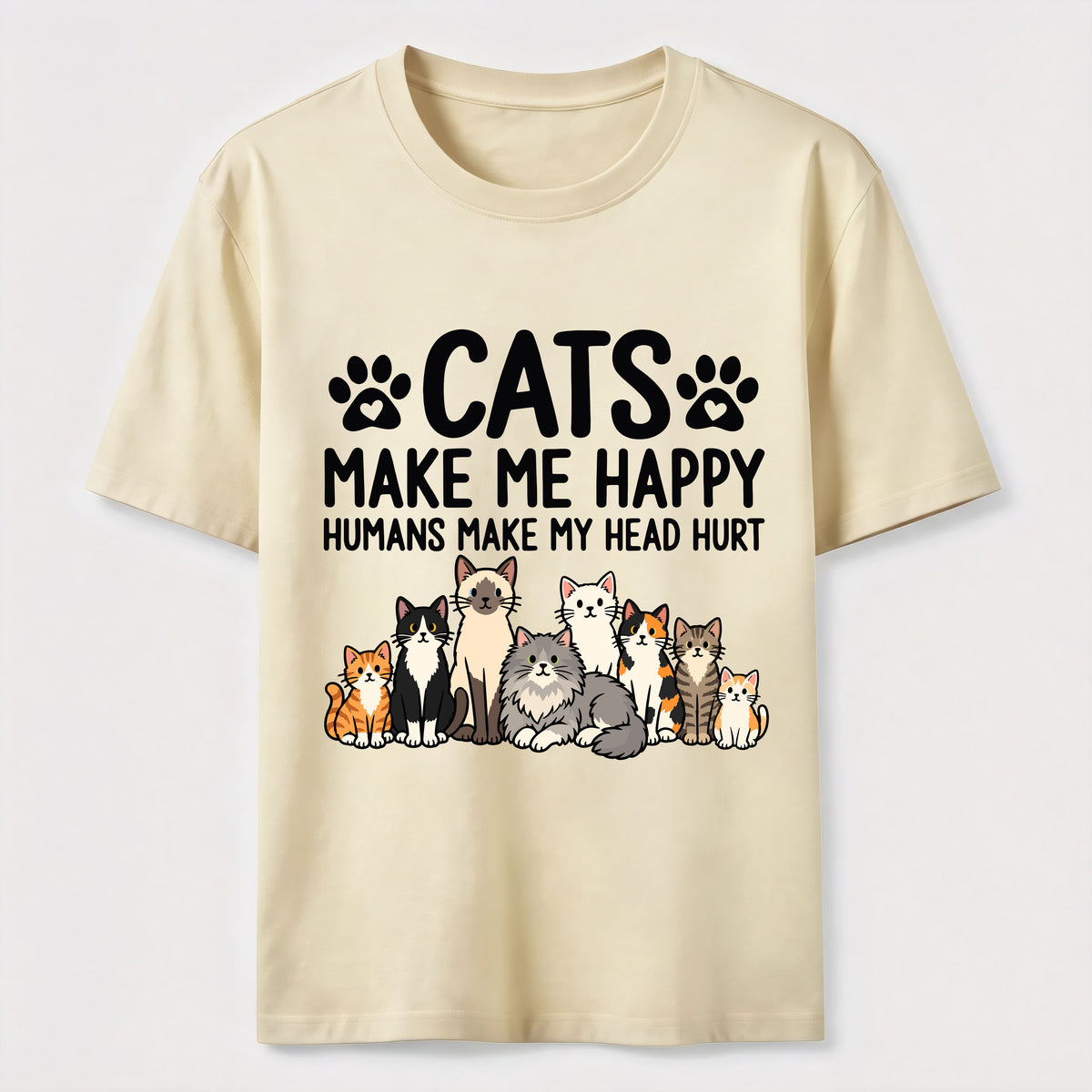 Cats Make Me Happy SLG Classic T-Shirt