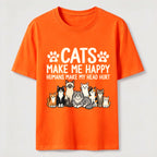 Cats Make Me Happy SLG Classic T-Shirt