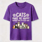 Cats Make Me Happy SLG Classic T-Shirt