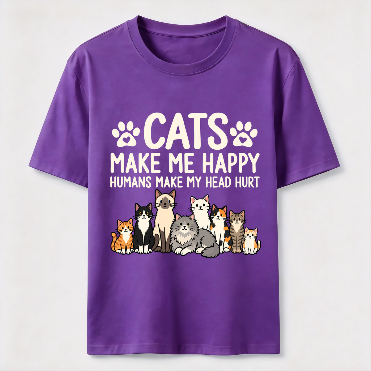 Cats Make Me Happy SLG Classic T-Shirt