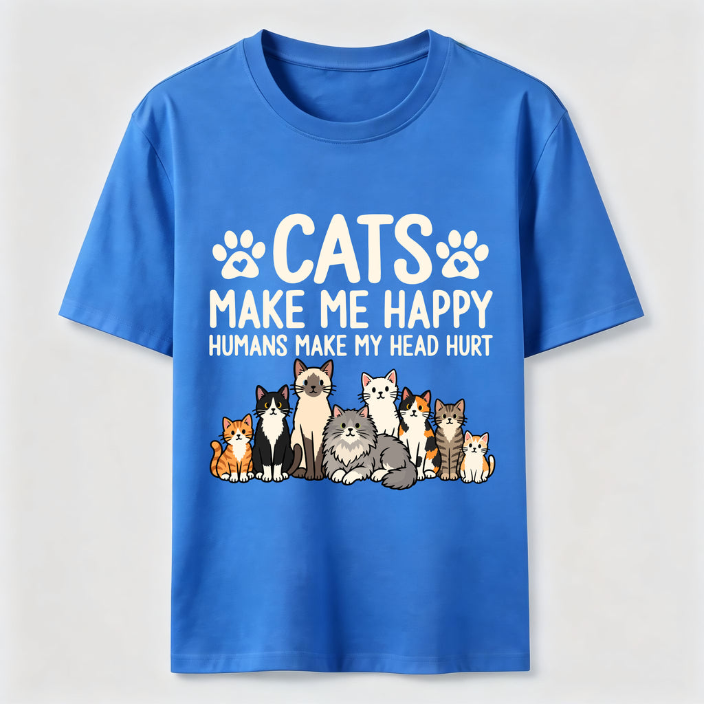 Cats Make Me Happy SLG Classic T-Shirt