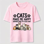 Cats Make Me Happy SLG Classic T-Shirt