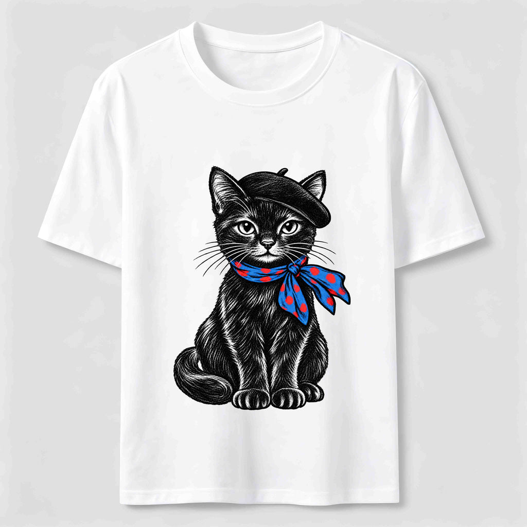 Beret Cat Classic T-Shirt