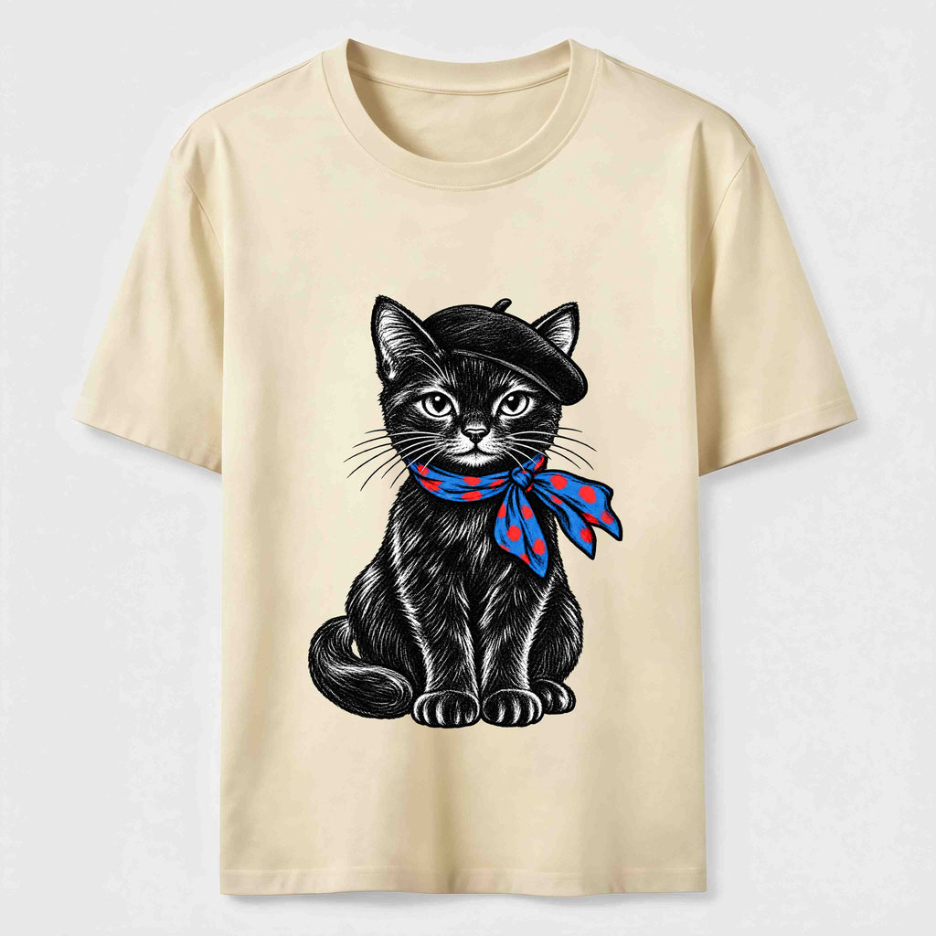 Beret Cat Classic T-Shirt