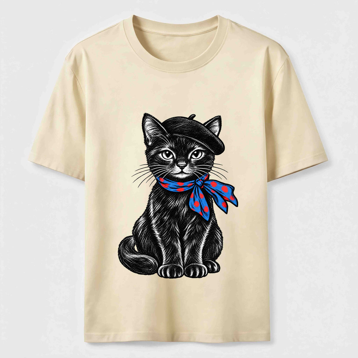 Beret Cat Classic T-Shirt