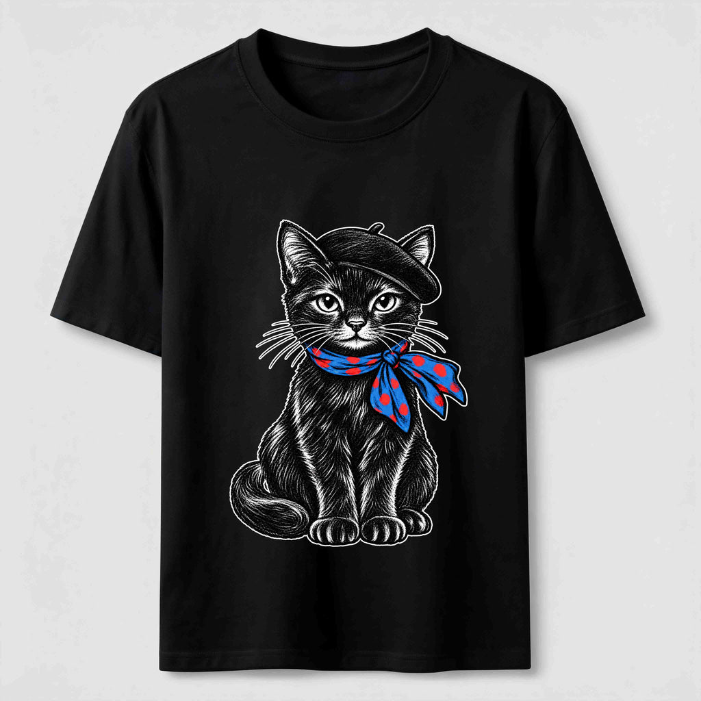 Beret Cat Classic T-Shirt