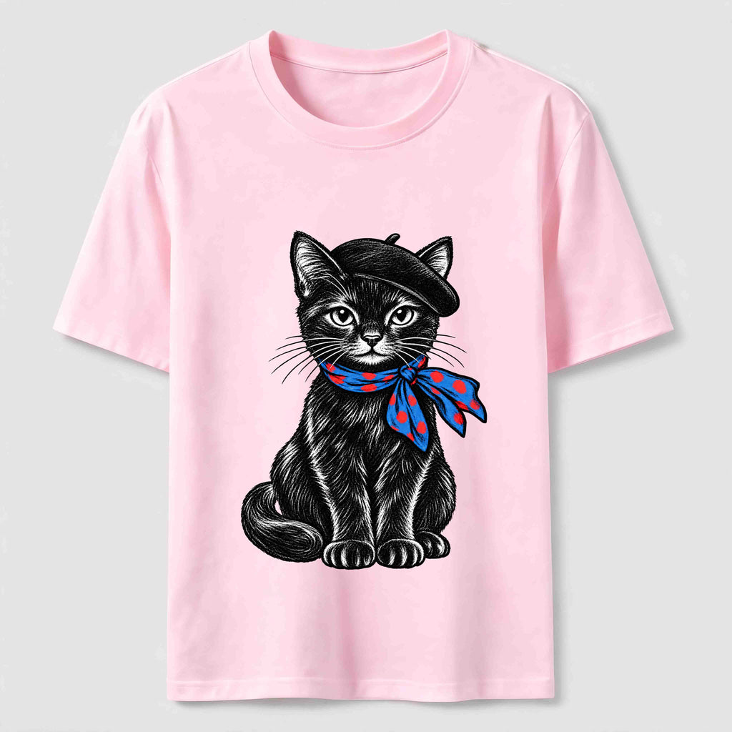 Beret Cat Classic T-Shirt