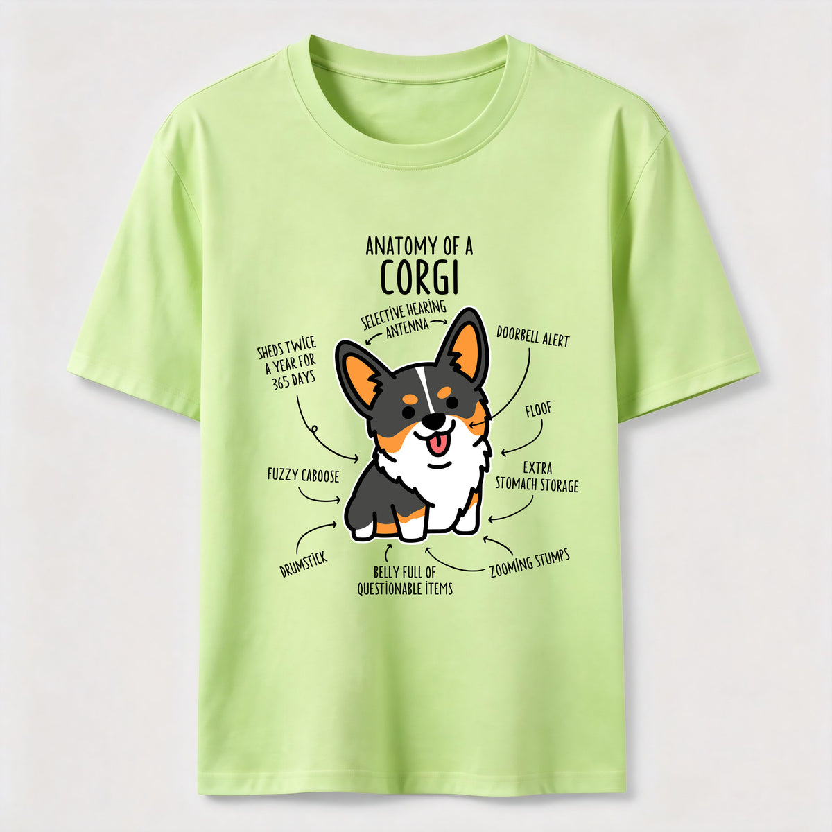 Anatomy Of A Corgi Classic T-Shirt