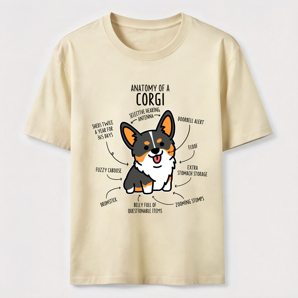 Anatomy Of A Corgi Classic T-Shirt