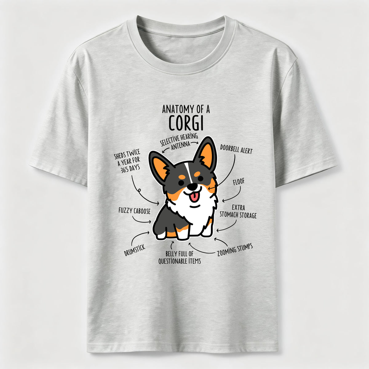 Anatomy Of A Corgi Classic T-Shirt