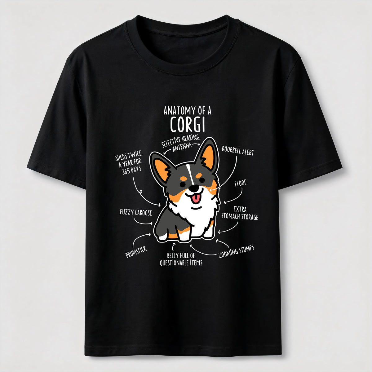 Anatomy Of A Corgi Classic T-Shirt