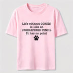 Life Without Corgis Classic T-Shirt