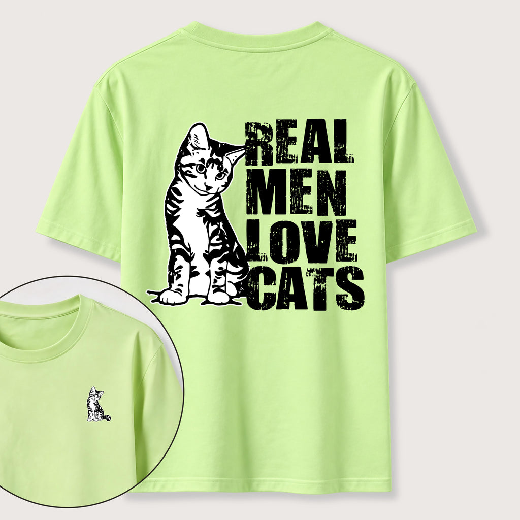Even Tough Guys Love Cats Classic T-Shirt（Two Sided Print）