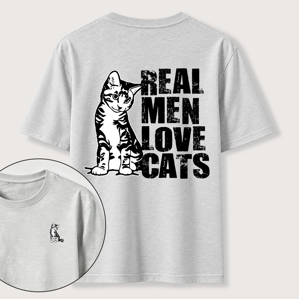 Even Tough Guys Love Cats Classic T-Shirt（Two Sided Print）