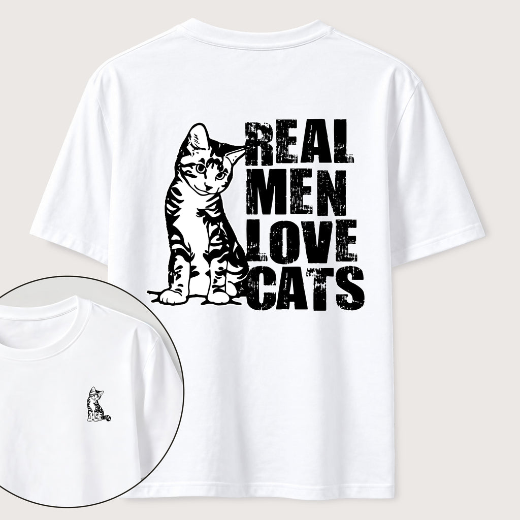 Even Tough Guys Love Cats Classic T-Shirt（Two Sided Print）