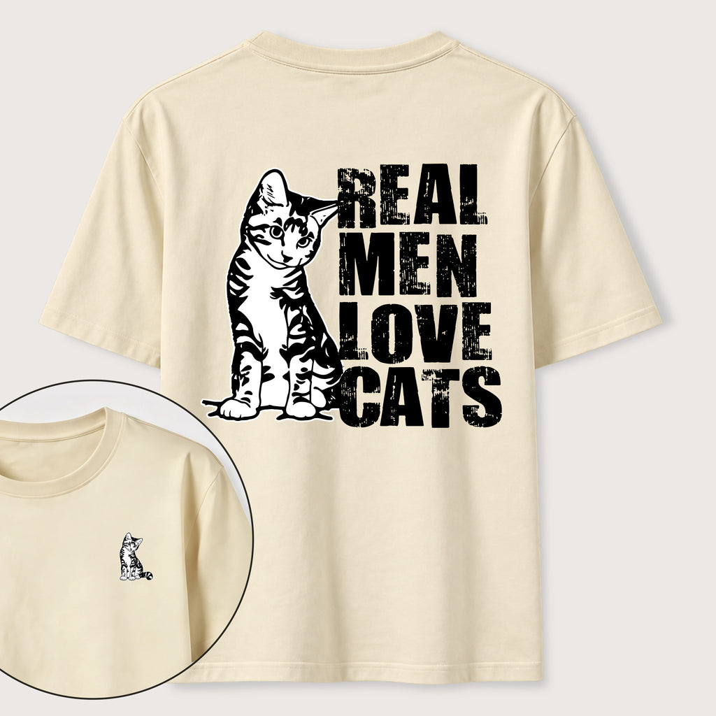 Even Tough Guys Love Cats Classic T-Shirt（Two Sided Print）