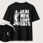 Even Tough Guys Love Cats Classic T-Shirt（Two Sided Print）