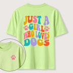 The Girl Who Loves Dogs Classic T-Shirt（Two Sided Print）