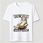 Judgmental Office Cat Humor Classic T-Shirt