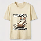 Judgmental Office Cat Humor Classic T-Shirt