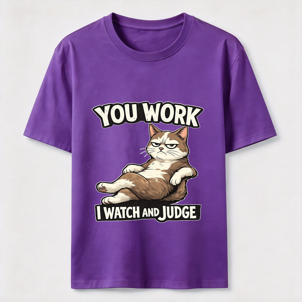 Judgmental Office Cat Humor Classic T-Shirt
