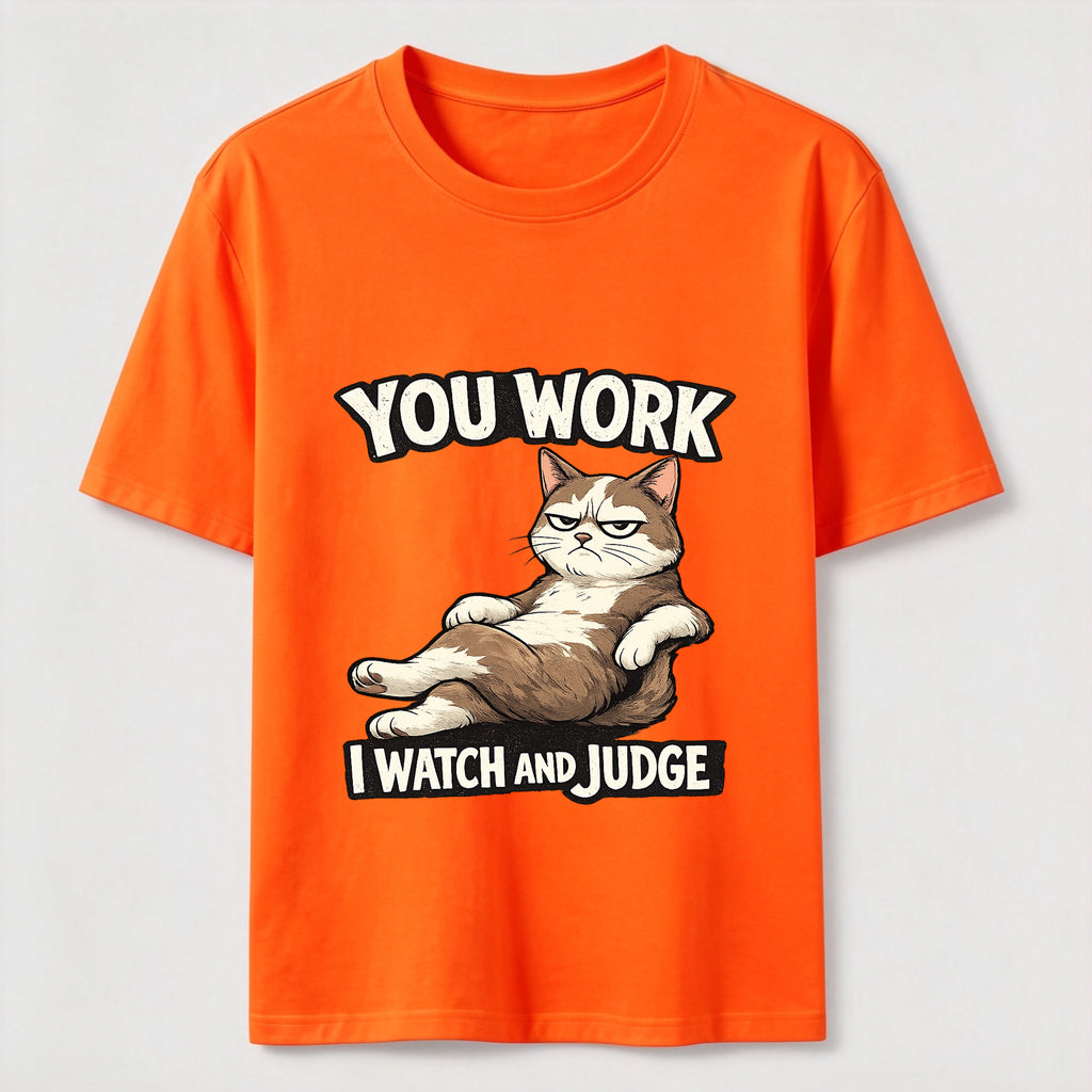 Judgmental Office Cat Humor Classic T-Shirt