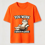 Judgmental Office Cat Humor Classic T-Shirt