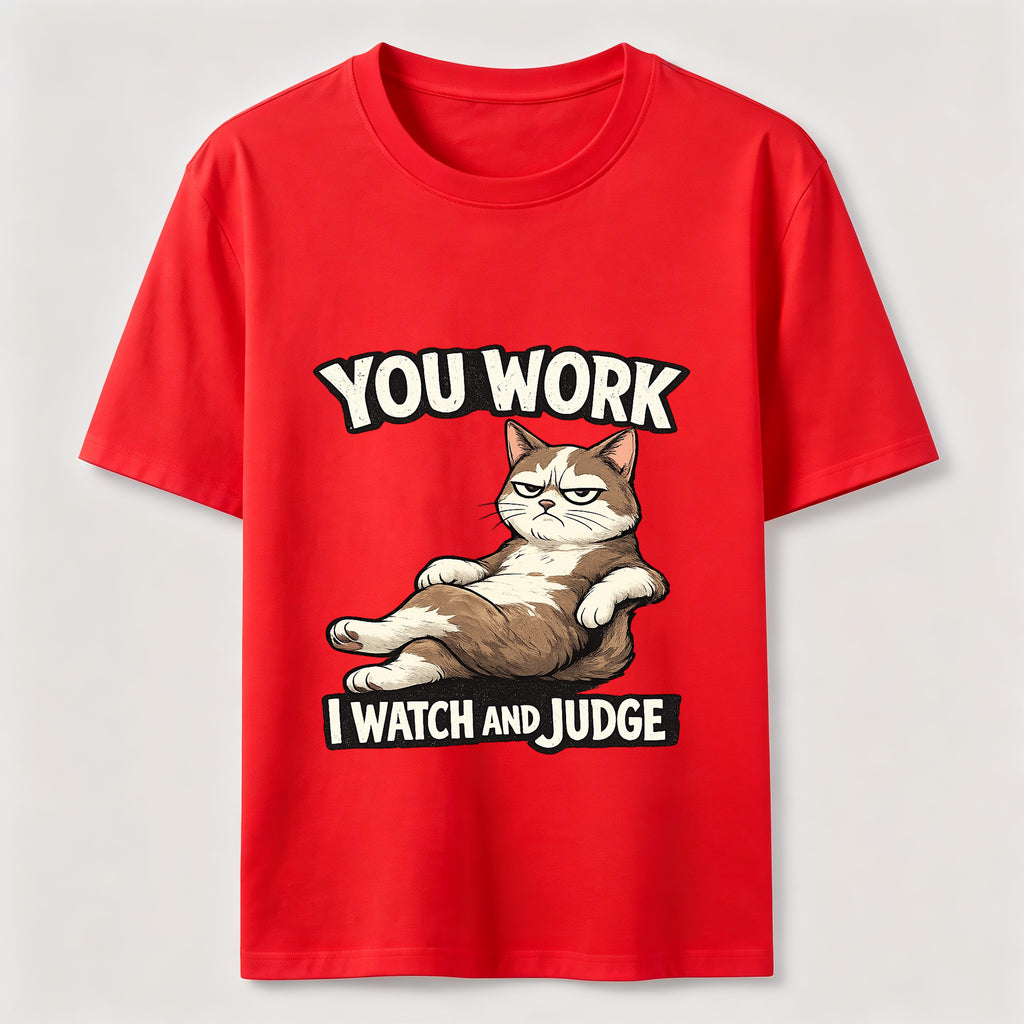 Judgmental Office Cat Humor Classic T-Shirt