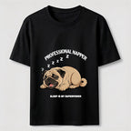 Professional Napper Funny Pug T-Shirt