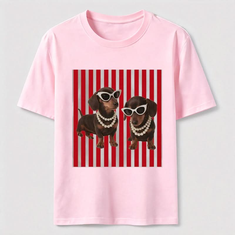 PetTaxClub Cool Dachshund Sunglasses Classic T-Shirt