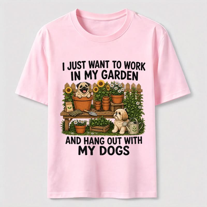 PetTaxClub Garden Time with My Dogs Classic T-Shirt