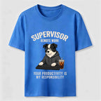 PetTaxClub Remote Work Supervisor Border Collie Classic T-Shirt