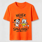 Never Stop Smiling Cat and Dog Classic T-Shirt
