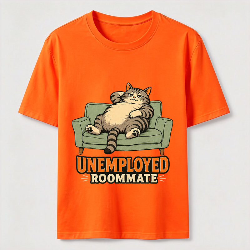 Unemployed Roommate Cat Classic T-Shirt