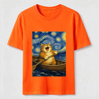 Paddle Under the Stars Cat Classic T-Shirt